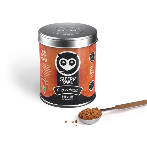 sleepy owl premium instant coffee 50 gm hazelnut product images orv1g5ge0kf p593955765 0 202209222001