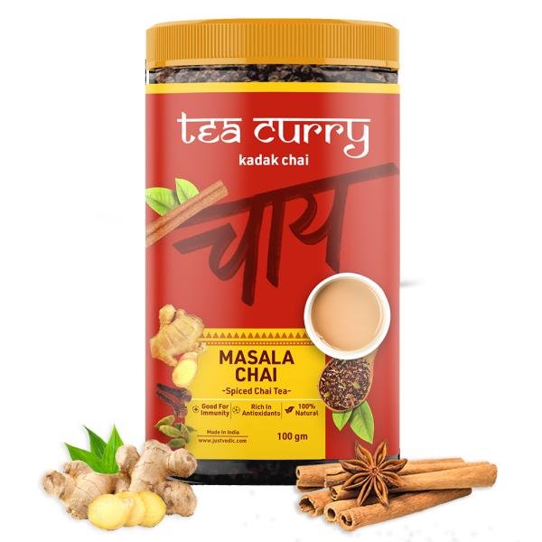 TEACURRY Masala Chai (100 Grams) – Masala Chai for Immunity, Cold and Body Pain