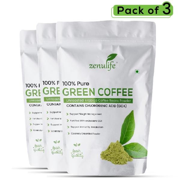 zenulife green coffee beans powder for weight loss 1kg pack of 3 product images orviz4vsuji p595301788 0 202211141155